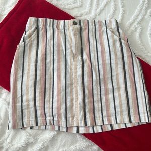 Striped Mini Skirt